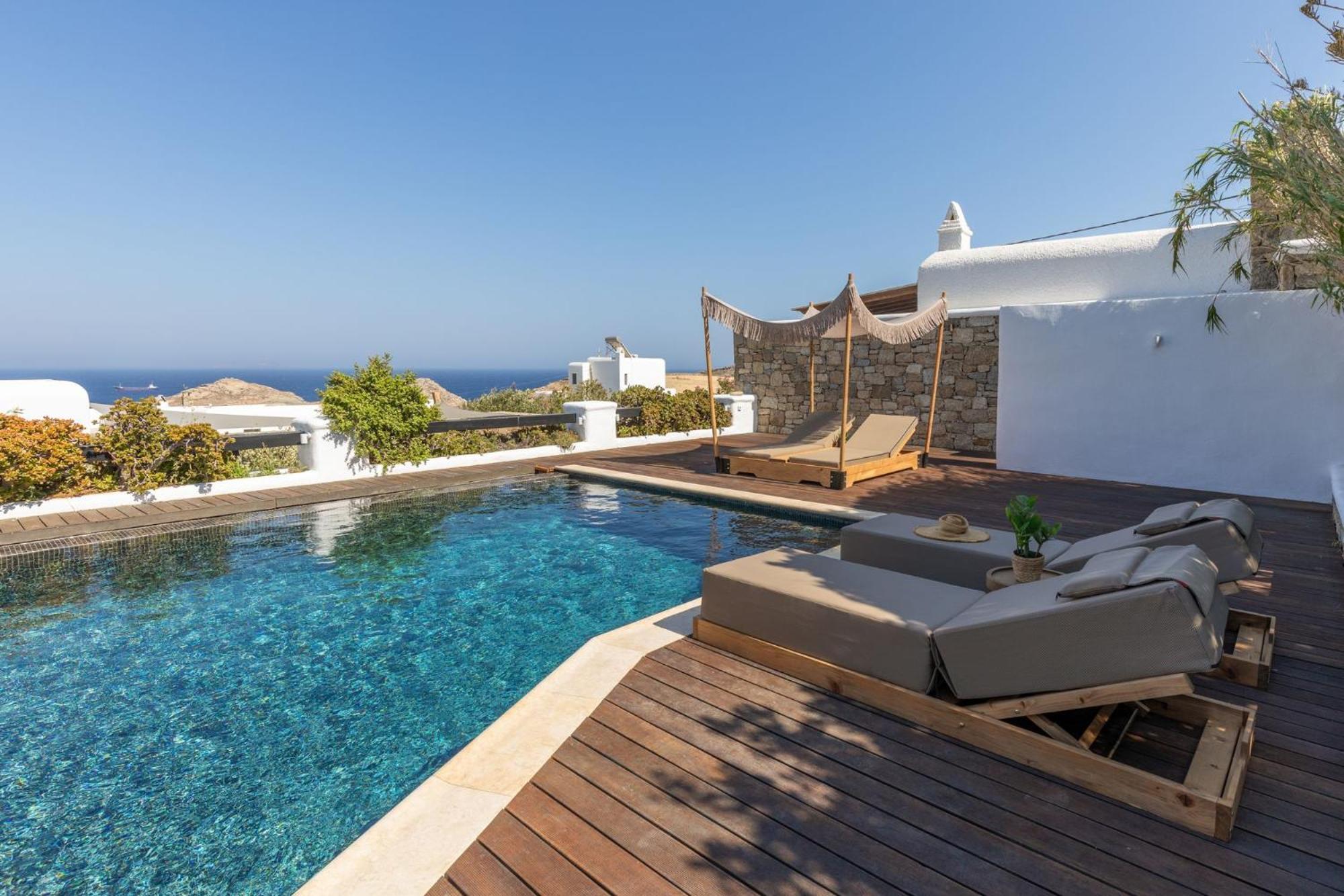 Myconian Platinum Senior & Deluxe Villas Kalafatis Luaran gambar
